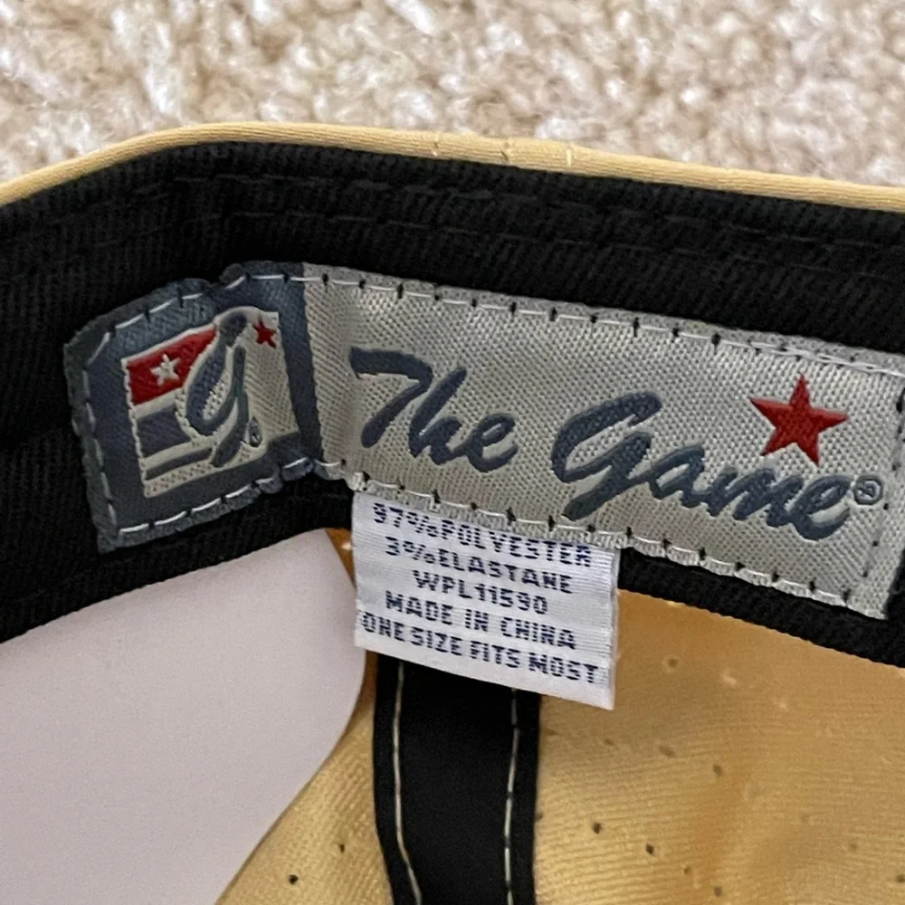 NWT Vintage The Game Black/Vegas Gold Men’s Cap